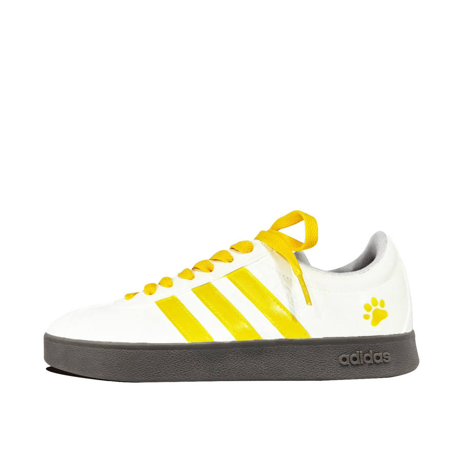 Adidas Adidas VL COURT 2.0 Yellow Cat Coverage Quick Dry Lightweight Low top Skateboard Shoes Unisex Beige Yellow