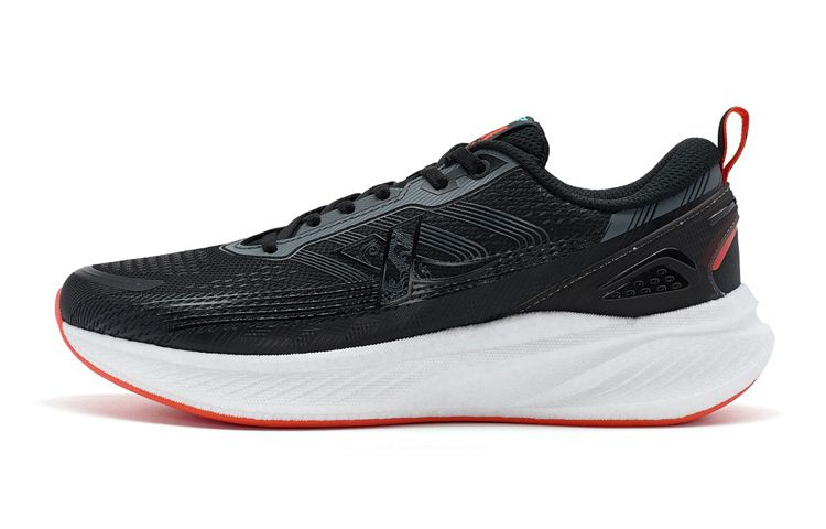 XTEP ZHONGGUOYOUZHENG x XTEP Tantong Lite Cushioning Slip Resistant Low top Running Shoes Men's Black Red