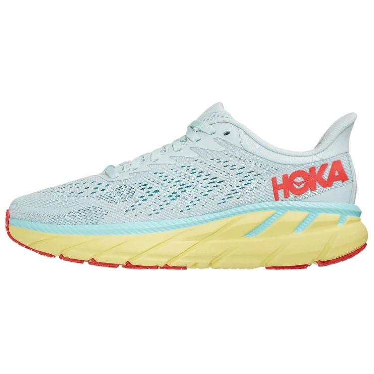HOKA ONE ONE Clifton 7 'Morning Mist Hot Coral' Women's