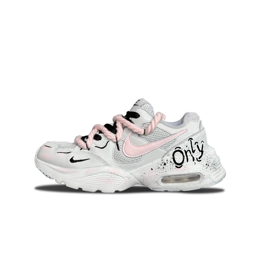 Nike Nike Air Max Fusion Cushioning, Wear Resistant Low top Running Shoes Women's Gray Pink