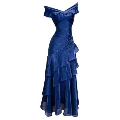 GJFD Sleeveless Dresses Women's Boat Neck Moderate Long