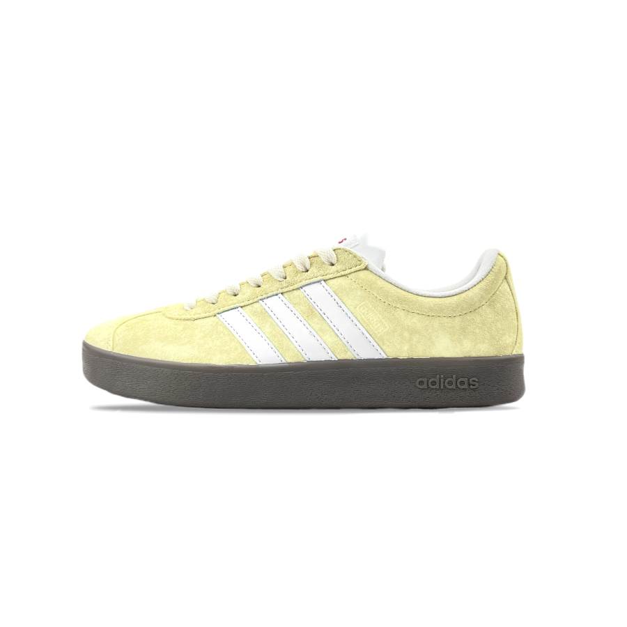 Adidas Adidas VL COURT 2.0 Maris Sal Slip Resistant Abrasion Resistant Low top Skateboard Shoes Unisex Light Yellow