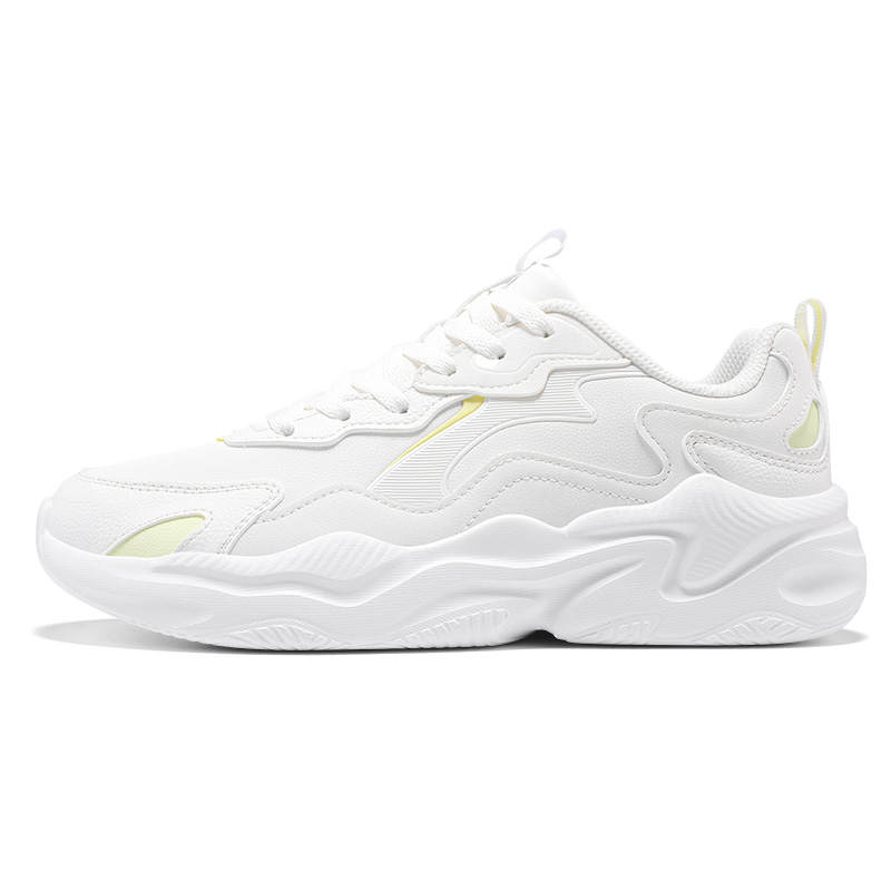 XTEP Low top Casual Running Shoes Women's White Yellow