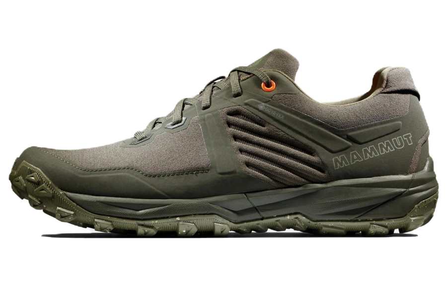 MAMMUT Ultimate 3 GTX Cushioning Slip Resistant Abrasion Resistant Low top Outdoor Shoes Men's Army Green