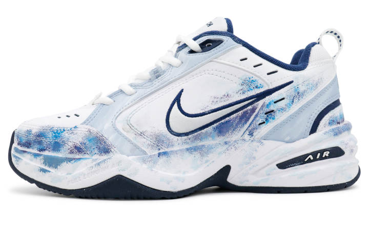 Nike Nike Air Monarch 4 Slip Resistant Slip Resistant Low top Chunky Sneakers Unisex Blue White