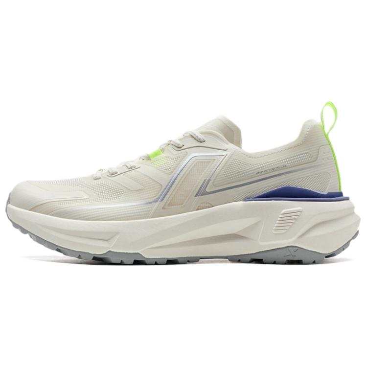 XTEP Slip Resistant Abrasion Resistant Low top Casual Running Shoes Men's Residual White Gray
