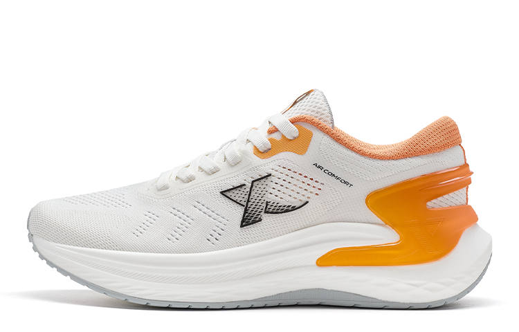 XTEP Ride ELM Comfortable And Breathable Lightweight Low top Running Shoes Men's Sail White Orange