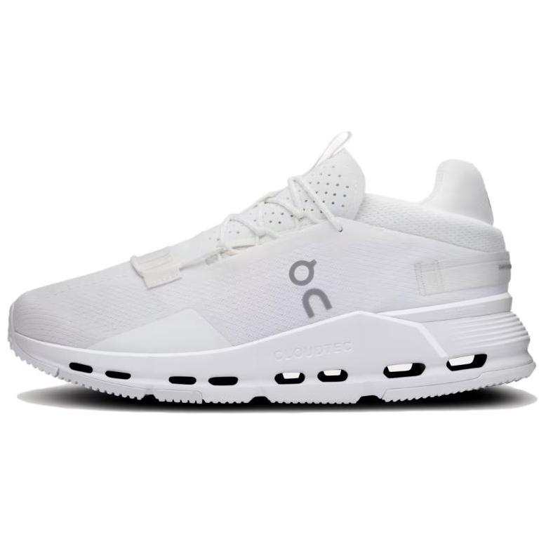 On Cloudnova 2 Slip Resistant Abrasion Resistant Low top Running Shoes Women's White