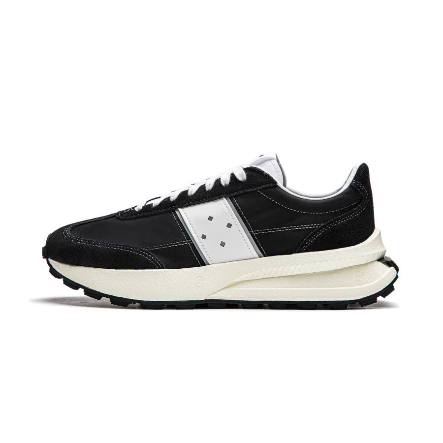 Li-Ning Li Ning Cushioning Abrasion Resistant Low top Running Shoes Unisex Black