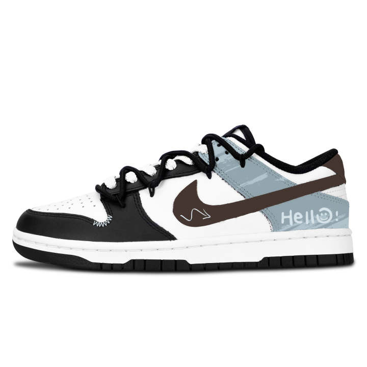 Nike Nike Dunk Black White, Light And Elegant Tone Abrasion Resistant Abrasion Resistant Low top Skateboard Shoes Unisex