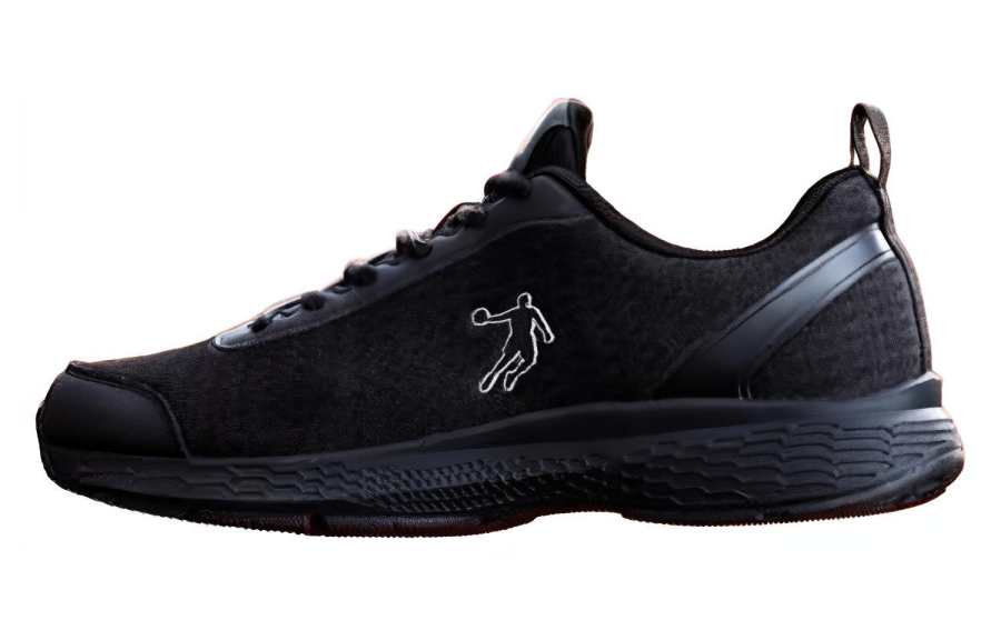 QIAODAN Minimalist Style Cushioning, Wear Resistant Low top Running Shoes Men's Black