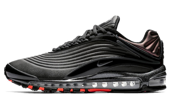 Nike Nike Air Max Deluxe Cushioning Low top Marathon Running Shoes Men's Black Red