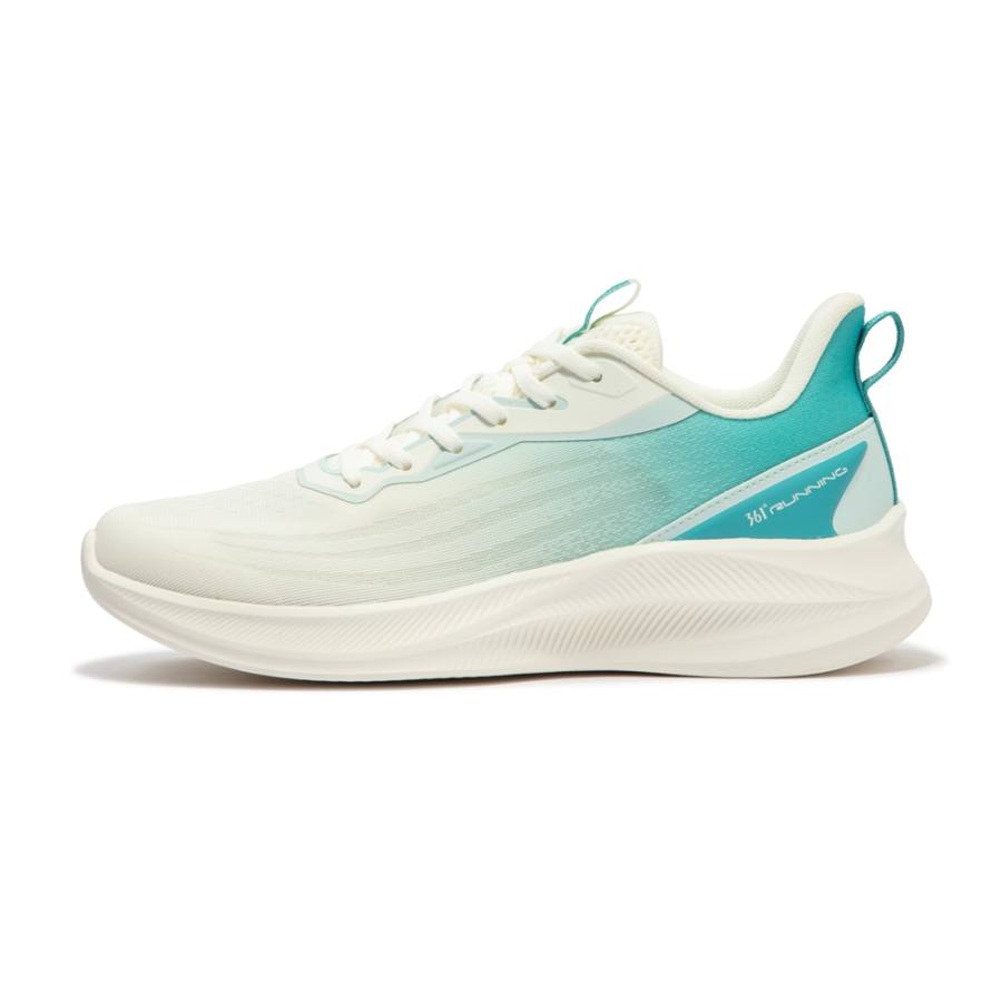 361° Cushioning Slip Resistant Abrasion Resistant Breathable Low top Running Shoes Men's White Green