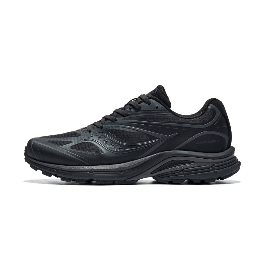 Saucony Kinvara Essence 4 Mesh, Textile Abrasion Resistant Breathable Rebound Low top Casual Running Shoes Unisex Black