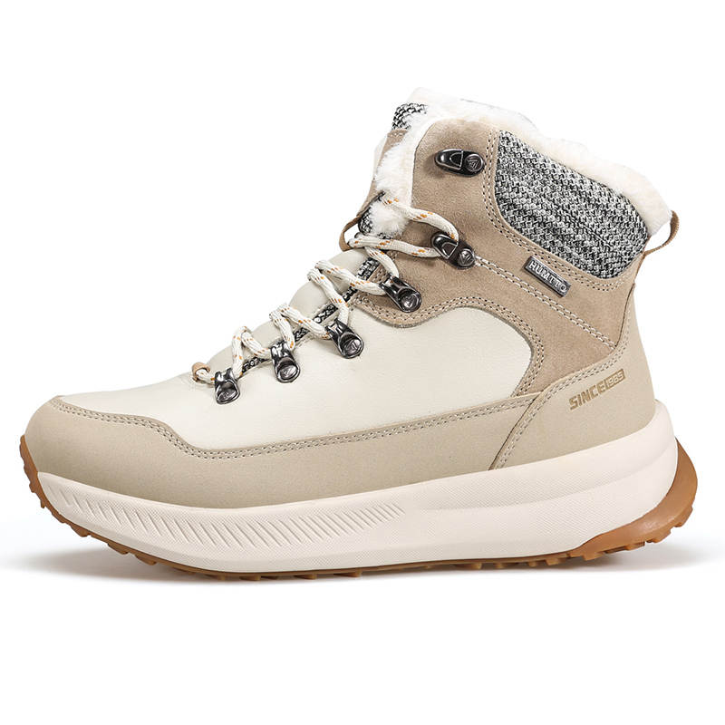 HUMTTO Comfortable Fleece Lined High top Outdoor Shoes Women's Beige