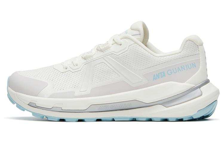 Anta Champion, Lite Edition Cushioning Slip Resistant Abrasion Resistant Low top Running Shoes Women's White Gray