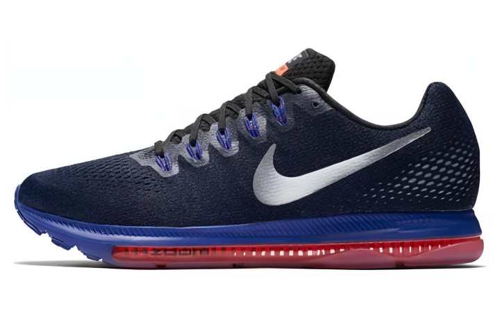Nike Nike Zoom All Out Cushioning Slip Resistant Breathable Low top Running Shoes Men's Blue Silver