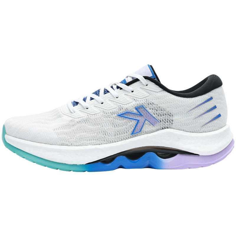 KELME Comfortable Fabric Cushioning Lightweight Cushioning Lightweight Low top Casual Running Shoes Men's White