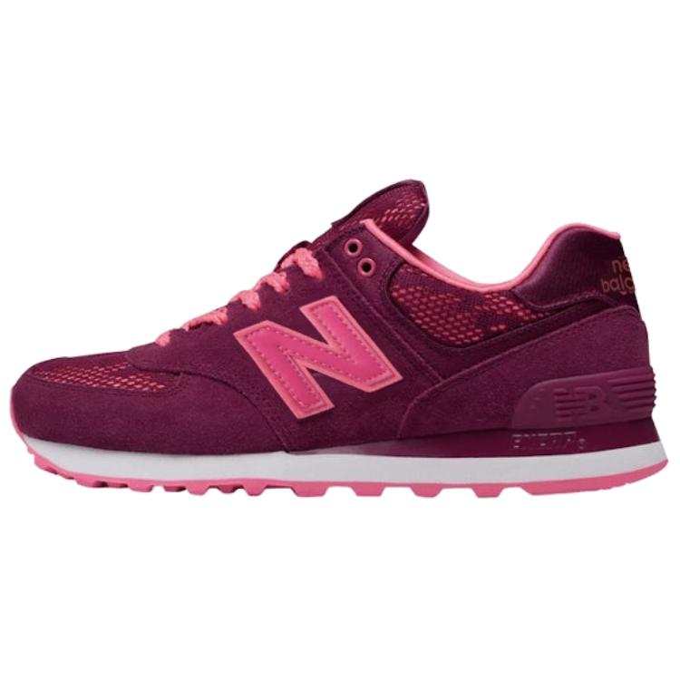 New Balance New Balance NB 574 Abrasion Resistant Low top Running Shoes Women's Dark Purple Pink
