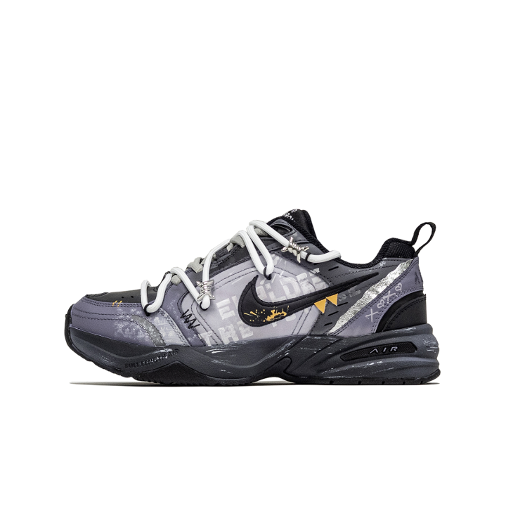 Nike Nike Air Monarch 4 Lively Island, Mist Whispers Cushioning Low top Chunky Sneakers Unisex Purple Black