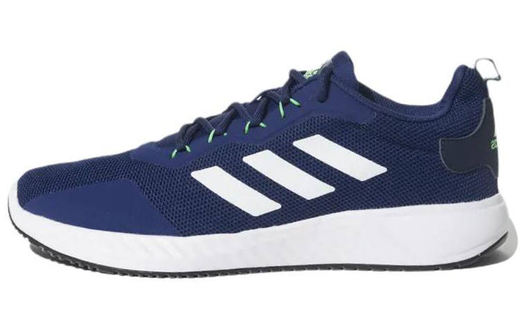 Adidas Adidas CORE LINEAR QUICKFLOW Abrasion Resistant Breathable Low top Running Shoes Men's Azure Blue