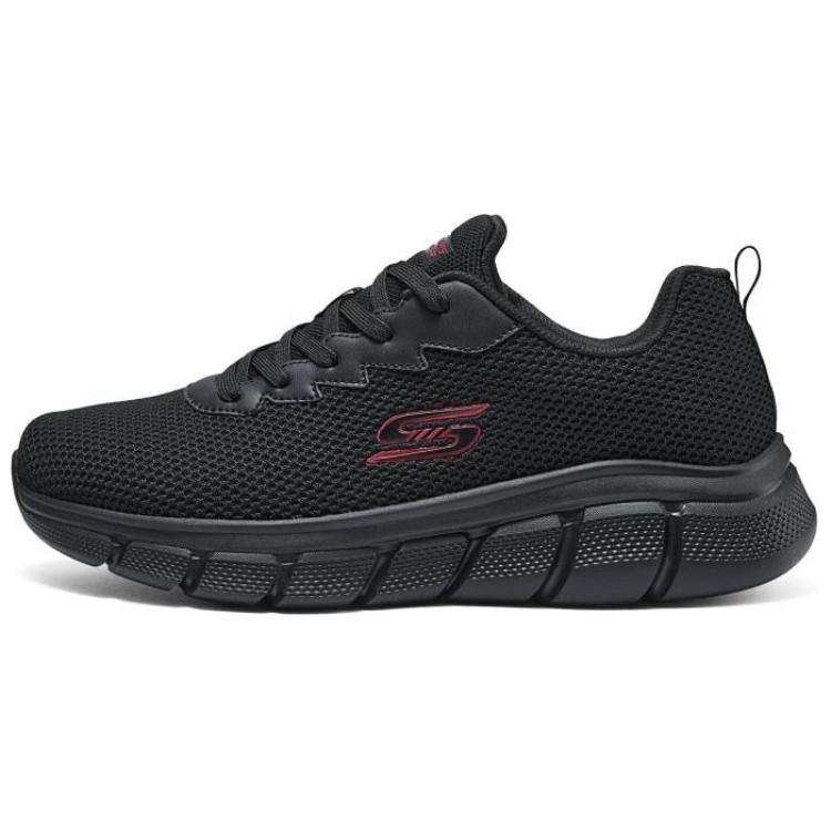 Skechers Cushioning Breathable Cushioning Breathable Low top Running Shoes Men's Black