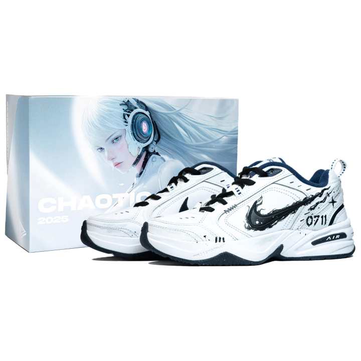 Nike Nike Air Monarch 4 Low top Chunky Sneakers Unisex Black