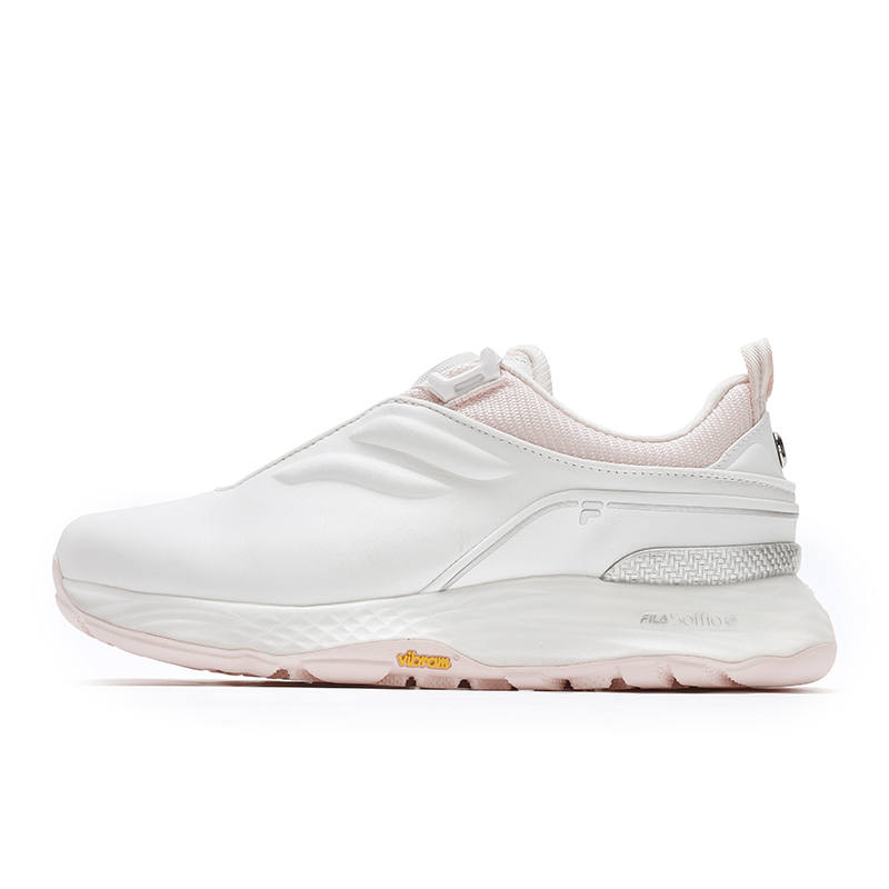 FILA Abrasion Resistant Low top Golf Shoes Women's Bright White/Water Rose Pink