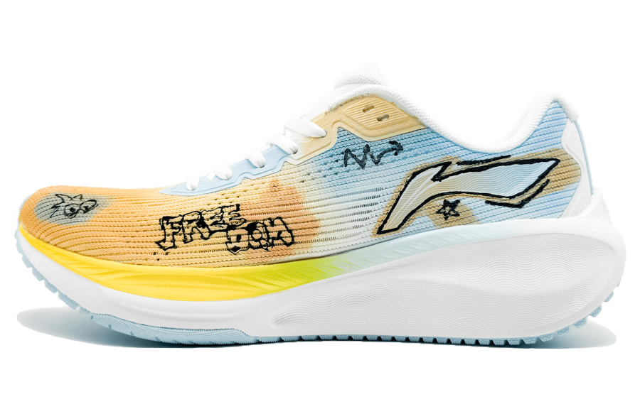 Li-Ning Li Ning Version 2.0 Running Shoes Men's Low Top Yellow