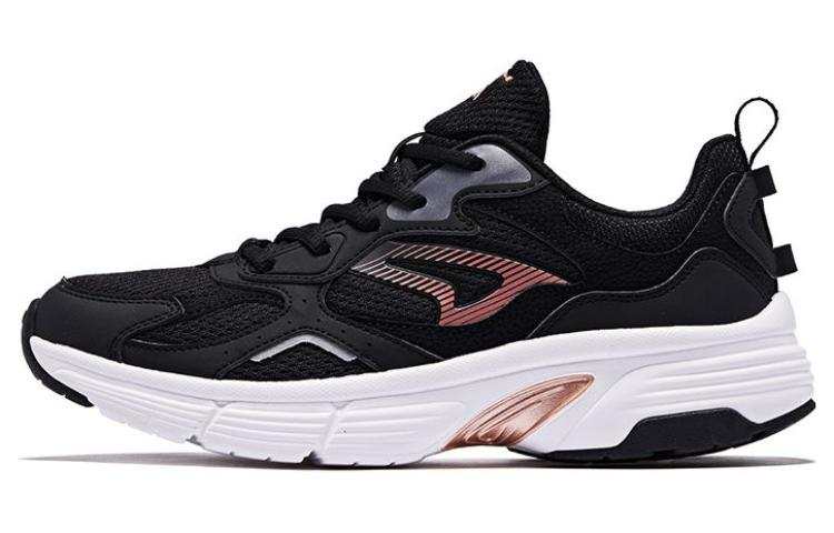 QIAODAN Mesh Low top Running Shoes Women's Black Gold