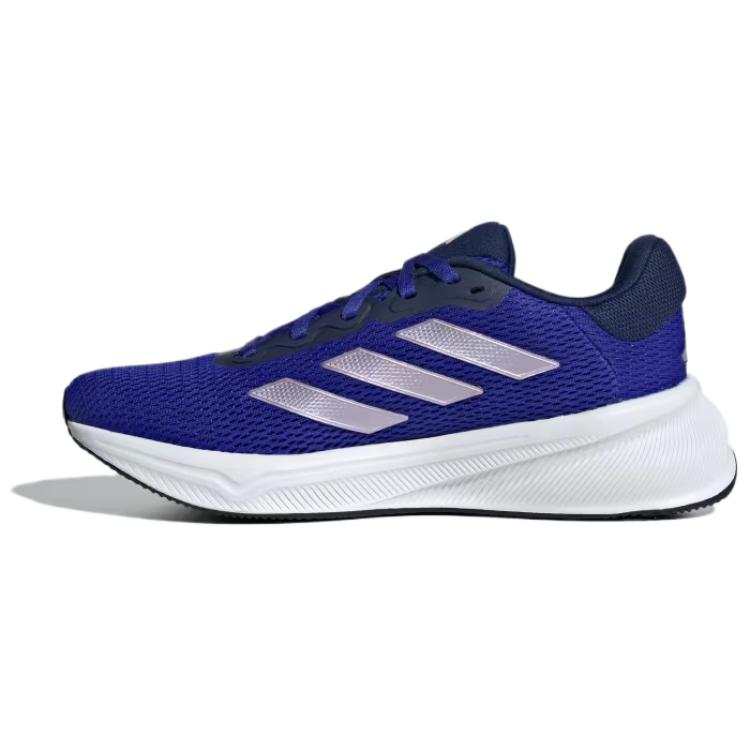 Adidas Adidas Response Slip Resistant Abrasion Resistant Low top Casual Running Shoes Women's Blue Silver