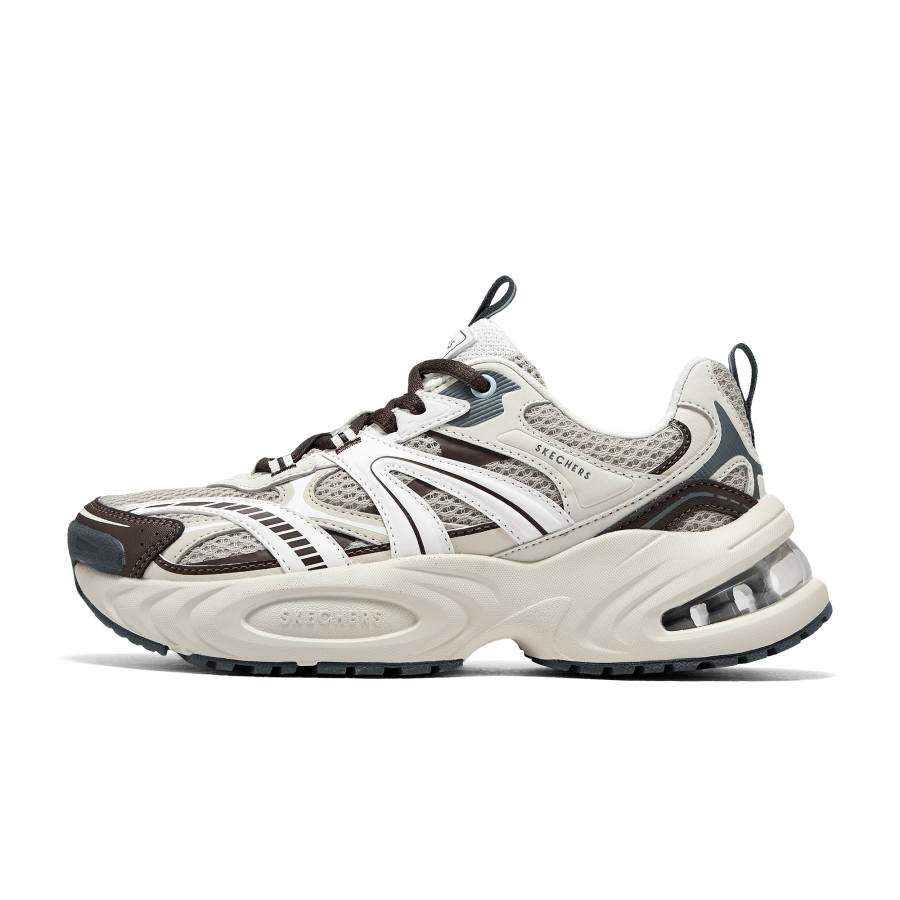 Skechers Street Cushioning Abrasion Resistant Height Increasing Low top Chunky Sneakers Women's Light Gray