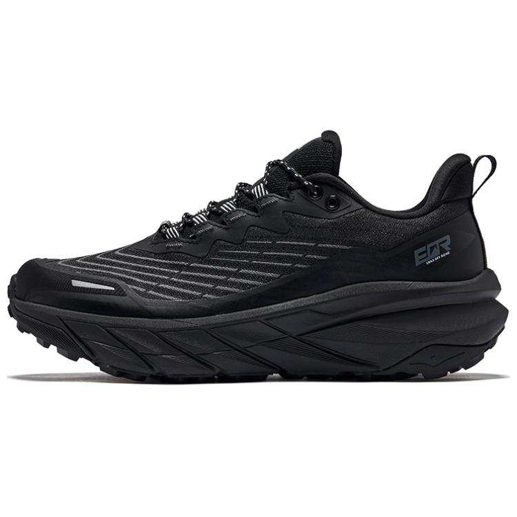 Erke Vertical Collection Slip Resistant, Abrasion Resistant, Support, Rebound Low top Running Shoes Women's Jet Black