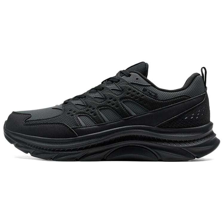 XTEP Slip Resistant Cushioning Lightweight Low top Casual Running Shoes Men's Black Gray