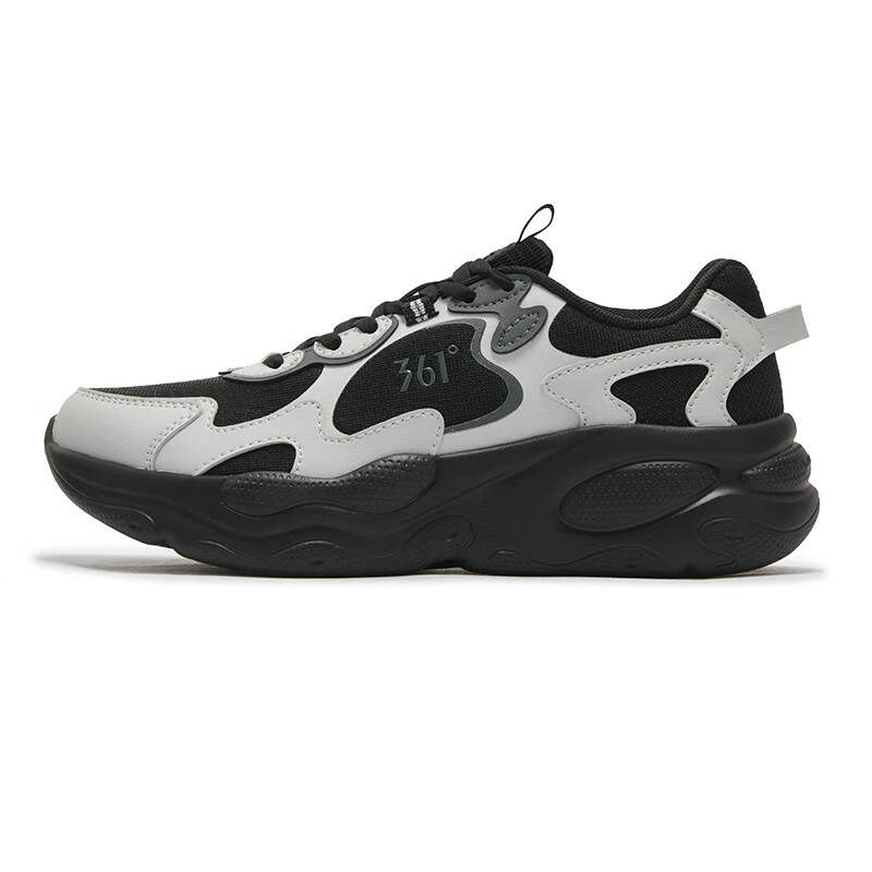 361° Abrasion Resistant Breathable Low top Casual Running Shoes Women's Photon Gray Obsidian Black