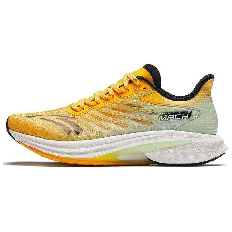 Anta MACH 4.0 Slip Resistant Abrasion Resistant Low top Casual Running Shoes Men's Yellow Black