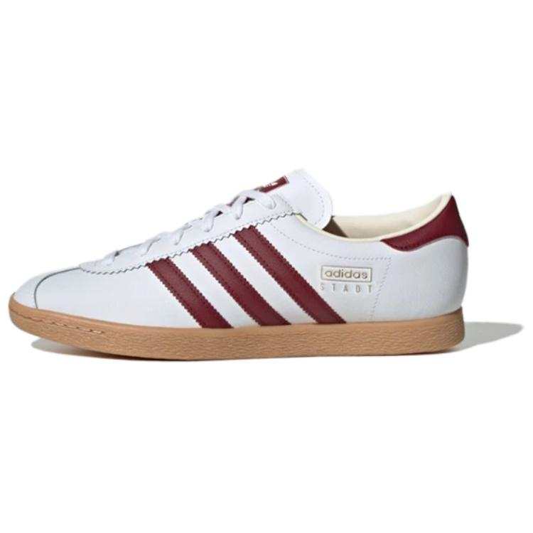 Adidas Originals Stadt Low top Skateboard Shoes Unisex White Red