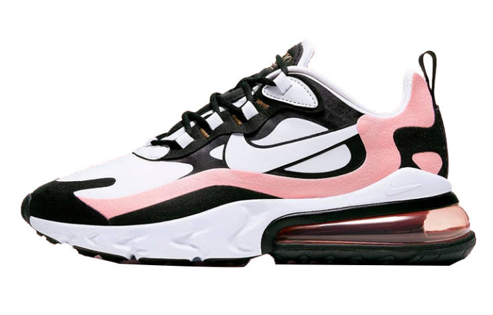 Nike Nike Air Max 270 React Black White Bleached Coral Women's