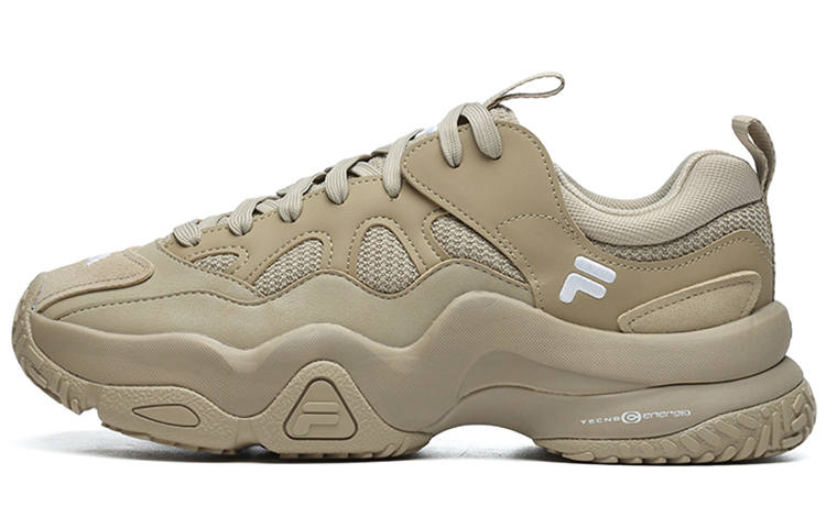 FILA FUSION SCUD Synthetic Leather, Textile Fashion Low top Chunky Sneakers Men's Sandy