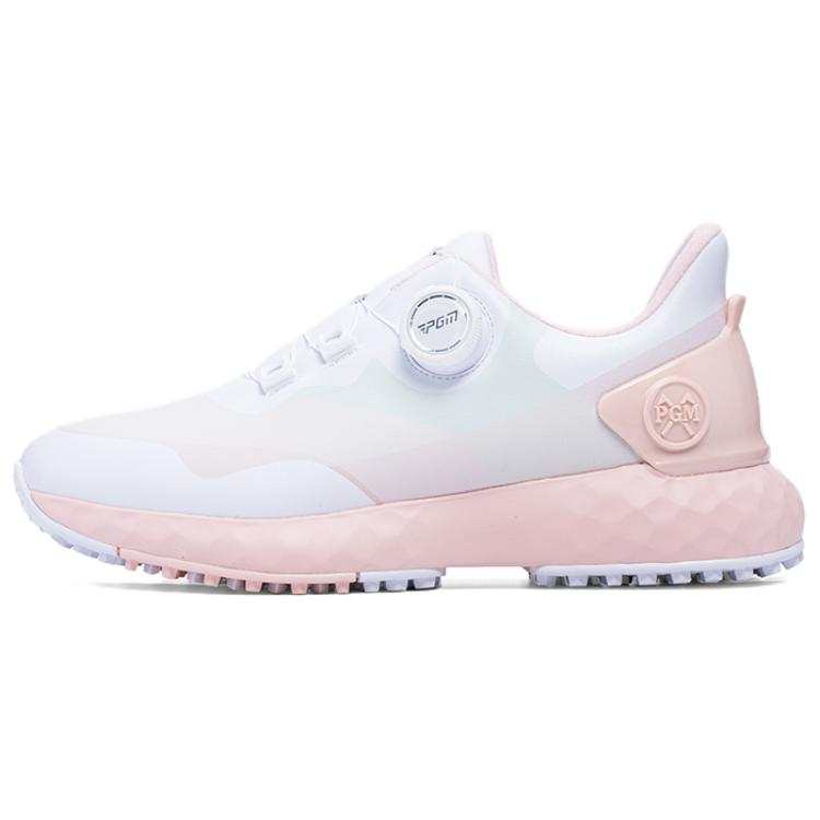 PGM Classic And Versatile Waterproof Height Increasing Low top Golf Shoes Women's Butterfly Multicolor Pink