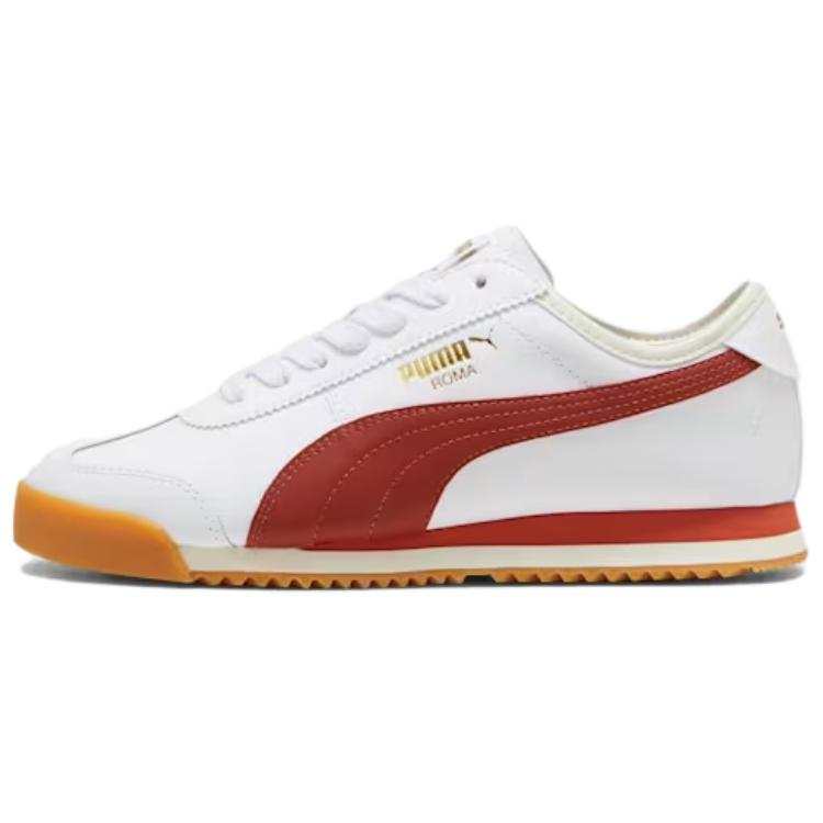 PUMA Roma Slip Resistant Abrasion Resistant Slip Resistant Abrasion Resistant Low top Casual Running Shoes Unisex White