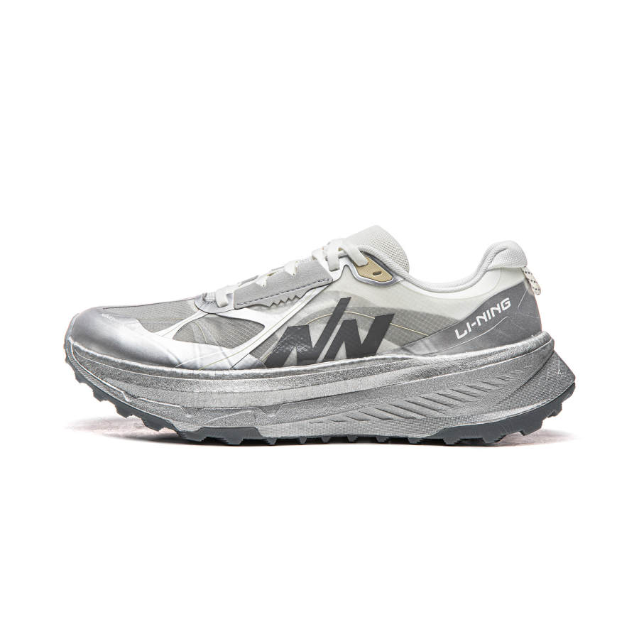 Li-Ning Li Ning Low top Trail Running Shoes Unisex Chalk Gray
