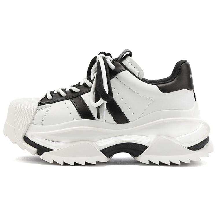 M88M Top Grain Cow Leather Slip Resistant Abrasion Resistant Slip Resistant Abrasion Resistant Low top Chunky Sneakers