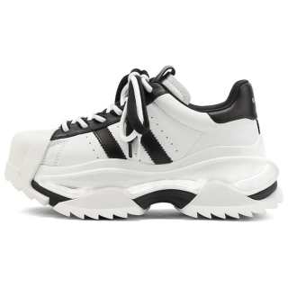 M88M Top Grain Cow Leather Slip Resistant Abrasion Resistant Slip Resistant Abrasion Resistant Low top Chunky Sneakers