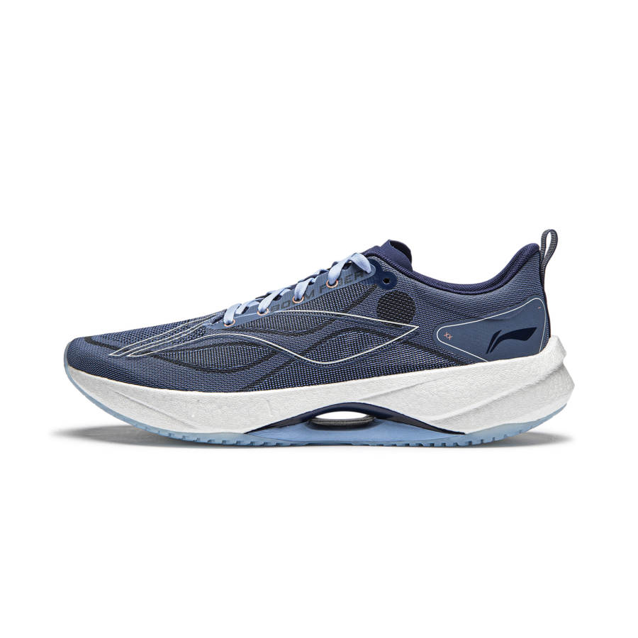 Li-Ning Li Ning Super Light 21 Slip Resistant And Breathable Low top Racing Running Shoes Men's Butterfly Wing Blue