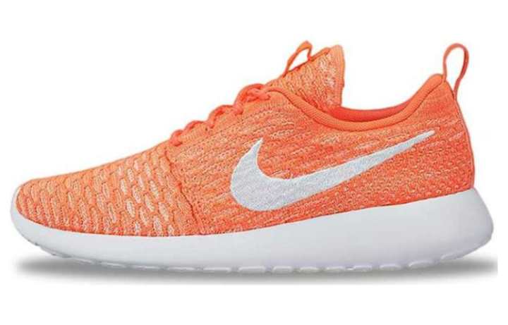 Nike Nike Roshe Run Sports Breathable Balance Lightweight Breathable Balance Lightweight Low top Running Shoes Unisex Orange