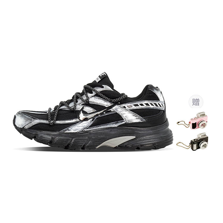 Nike Nike Initiator Cushioning Abrasion Resistant Cushioning, Wear Resistant Low top Running Shoes Men's Black White