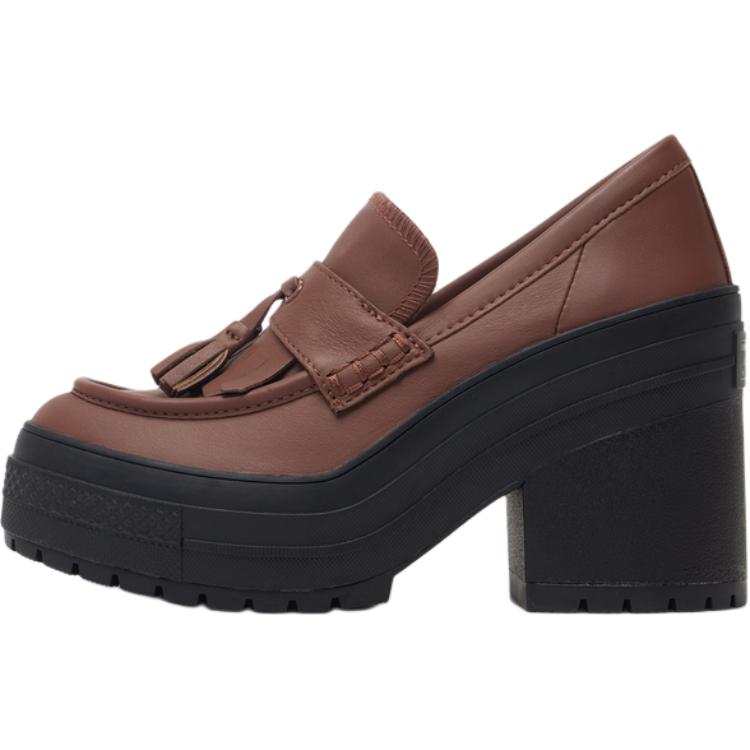 Converse Chuck 70 De Luxe Wmns Converse Heel Loafer Platform Low 'Dark Roast' Women's