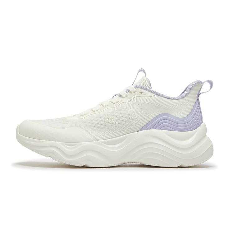 361° Wear resistant, Lightweight, Breathable, And Non slip. Low top Casual Running Shoes Women's White Purple