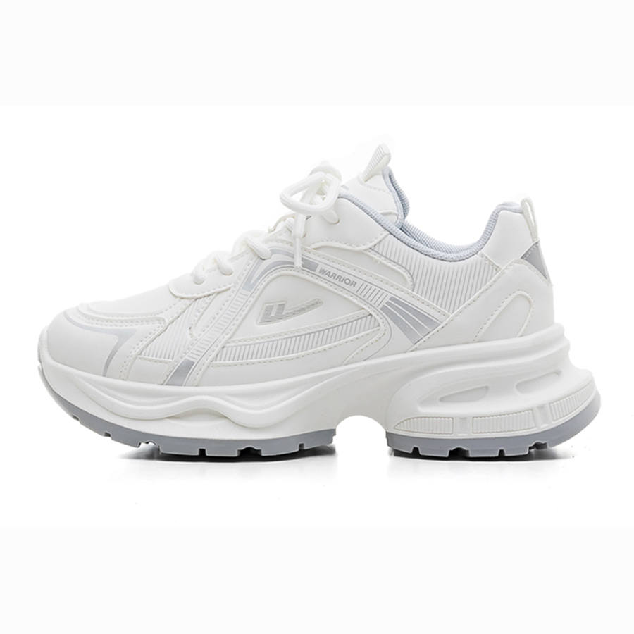 WARRIOR WARRIOR Low top Chunky Sneakers Unisex White Silver